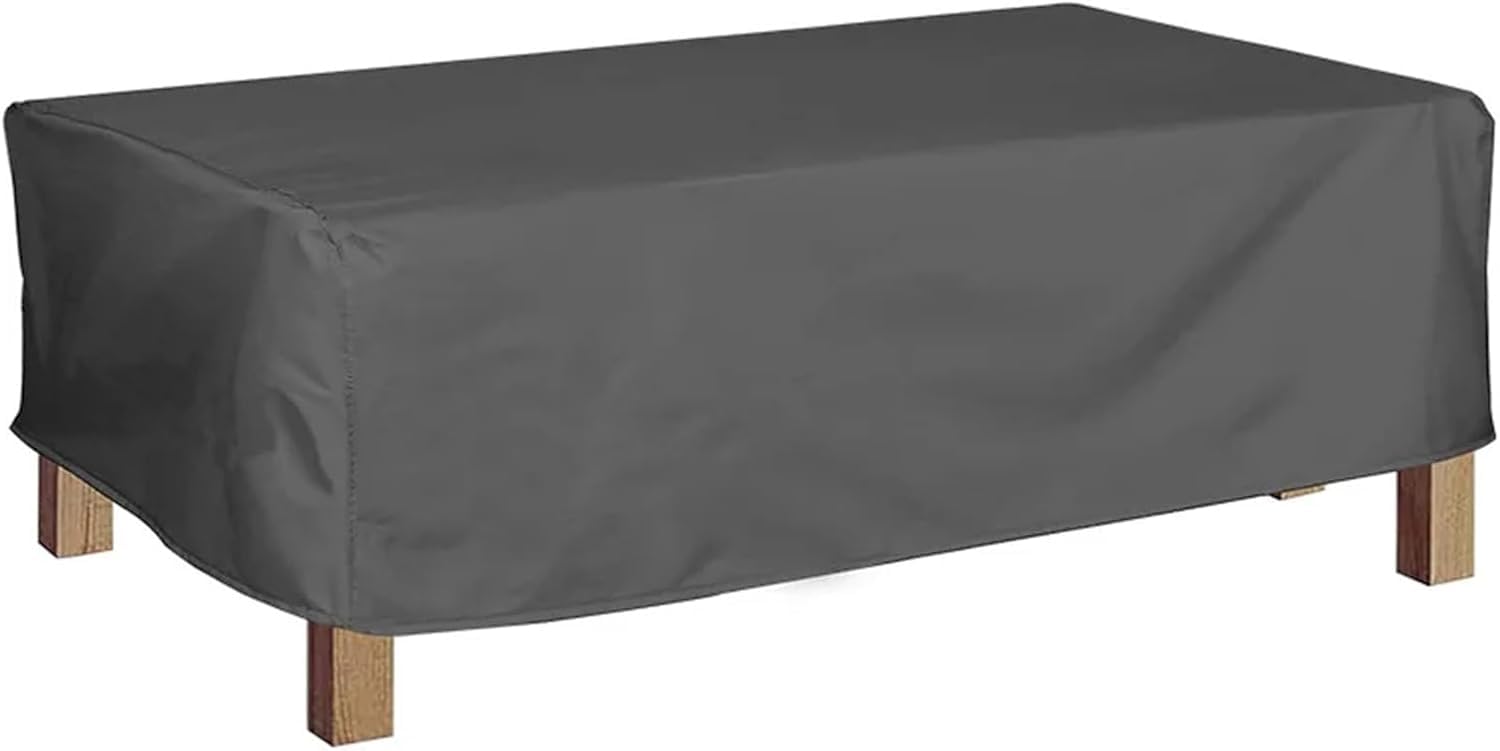 Pokrowce Na Meble Ogrodowe 210d Zewnętrzne Stoliki Kawowe Pokrowiec Wodoodporne Pokrowce Na Stoły Ogrodowe Pyłoszczelne Meble Ogrodowe, Coffee, 122x64x46cm