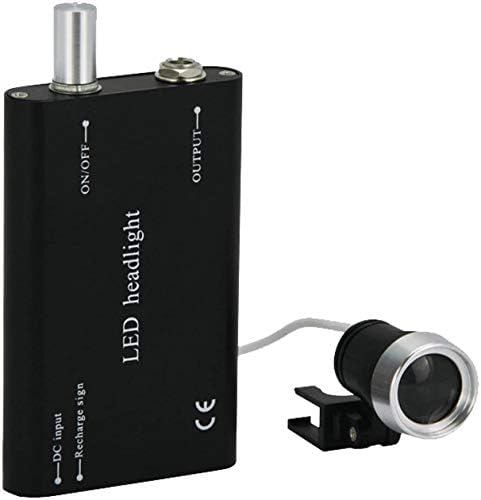 Vinmax Portable Black Head Light Lamp for Dental Surgical Medical Binocular Loupe