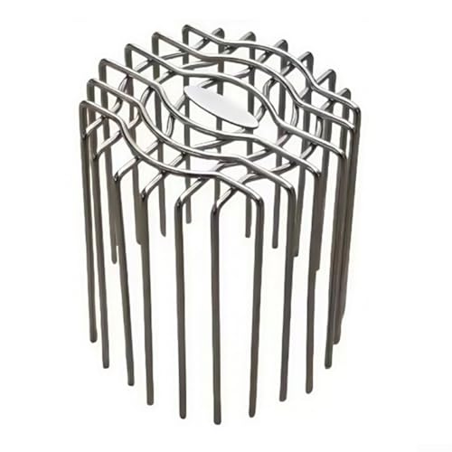 Drenaje redondo para piso de techo de acero inoxidable, gran desplazamiento, prevención de escombros, cubierta de drenaje de balcón, flujos de agua eficientes, protector de tubería de canalón