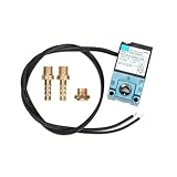 Crumye Electronic Boost Controller 35A-AAA-DDBA-1BA, 3 Port Boost Control Solenoid Valve Replacement Part DC 12V 5.4W with Brass Fittings