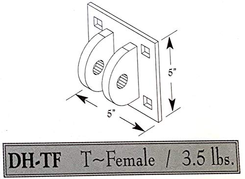 Dock Hardware T-Female Floating Dock Connector Hinge (DH-TF) - Galvanized 1/4