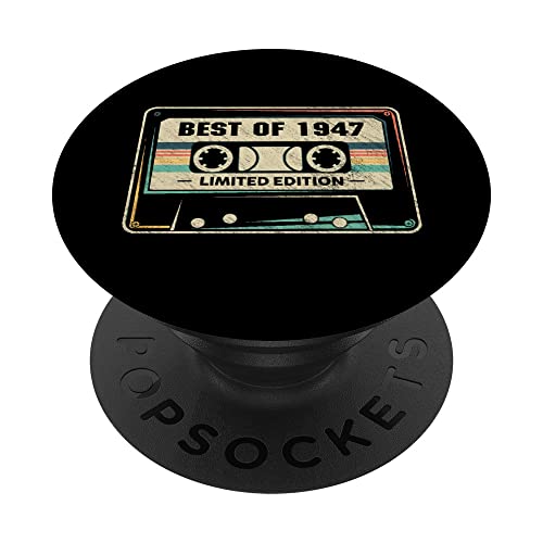 1947 cumpleaños para hombre y mujer PopSockets PopGrip Intercambiable