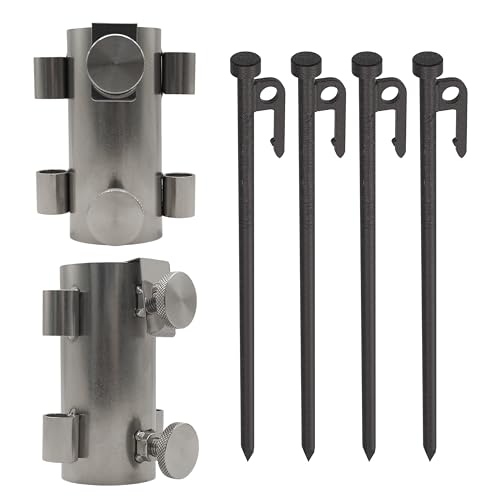 DODタープ ポール4本・自在金具付き ビッグタープポール（ブラック） XP5-507K - DOD（ディーオー