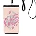 King Playing Cards Gambling Utensils Pattern Phone Wallet Purse Hanging Mobile Pouch Black Pocket