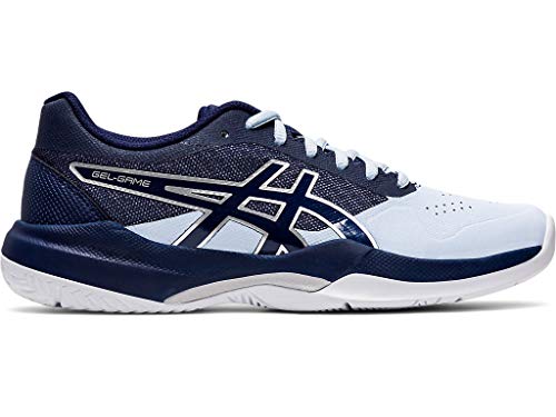 ASICS Women's Gel-Game 7 Tennis Shoes, 7M, Soft Sky/Peacoat