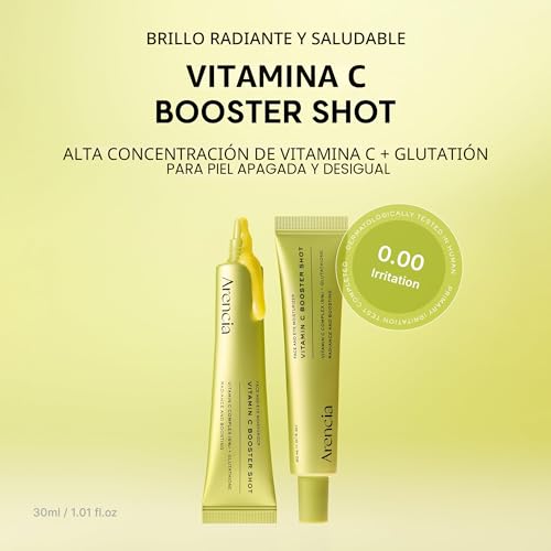 Miniatura 2 de Arencia Vitamina C Booster Shot Serum con glutatión, niacinamida y vitamina E para piel radiante, 29,9 ml