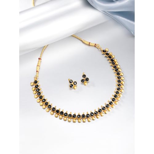 Image of Peora Traditional Ethnic Necklace & Jewellery Set Gift for Women