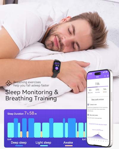 RUXINGX Smart Fitness Tracker Watch for Men and Women - Heart Rate Monitor, Sleep Tracker, 20+ Sports Modes, Android & iPhone Compatible - Image 4