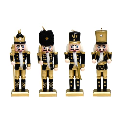 Nussknacker Figur Schwarz 25 Falafoty 4 Stück Schwarzes Gold Weihnachten Nussknacker Nussknacker...
