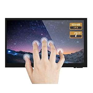 ingcool 7 Inch Capacitive Touchscreen Monitor IPS Display 1024×600 7″ HDMI LCD Module for Raspberry Pi 4B/ 3B+/A+/B/ 2B/ B+/A+/ Zero W, Support Windows 10/8.1/8 / 7