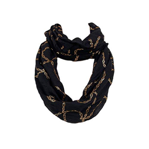 TrendsBlue Premium Chains Design Infinity Loop Fashion Scarf