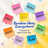 BukSuk Stick Notes 3x3, Bright Color Stick Notes, 36 Pads, Super Sticky & Recyclable, for Home, Office, School — image 7