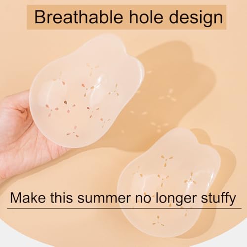 Image of Nipple Covers For Women Sticky Bra Silicone Breast Pads Adhesive Reusable Pasties Strapless Dresses Outfits Set