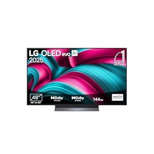 LG OLED48C5ELB TV 48 Zoll (121 cm) 4K OLED evo AI TV (α9 Gen8 4K AI Prozessor, webOS 25, 120Hz (VRR bis zu 144Hz)) [Modelljahr 2025]