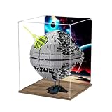 Gase acrílico transparente para Le-go 10143 modelo Estrella de la Muerte, compatible con modelo 10143 (solo vitrina) (versión de fondo-2)