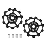 Materiau - La poulie de derailleur de velo est fabriquee en alliage d'aluminium par usinage CNC, ce qui garantit une resistance et une durabilite maximales tout en etant legere et facile a transporter. La finition anodisee durable offre une excellente resistance a la corrosion et previent la rouille, assurant une durabilite a long terme.