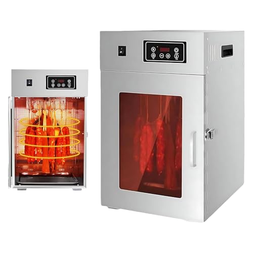 Suszarka Do żYwnośCi 800 W Z 24-Godzinnym Timerem, WyśWietlaczem Led I Regulacją Temperatury 35-90°C, 14 DrążKóW, Do Suszenia MięSa, OwocóW Large30kg