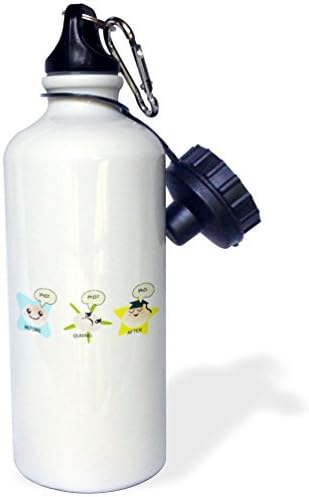 Sports Water Bottle Gift for Kids Girl Boy, Phd Funny Process Cartoon Before During After Humorous Graduation Gift Stainless Steel Water Bottle for School Office Travel 21oz