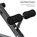 ejlaikmm 3 Adjustable Roman Chair,Back Extension Machine Benchs,U-Shaped Base Hyperextension Bench,Heavy-Duty Exercise Equipment for Core Strength and Back Muscles,Full Body Workout Machine for Home