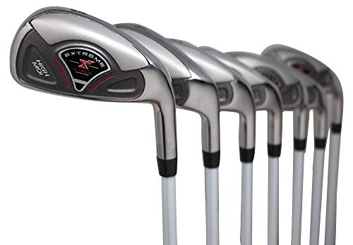 Extreme X7 High MOI Complete 7-Piece Men's Iron Set (5-SW) Right Handed Regular R Flex Graphite Shafts