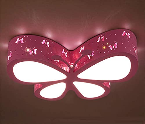Lustre plafonnier LED moderne 2813 avec diffuseur acrylique en forme de papillon