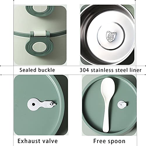 Setoragely Bento Boxes For Adults,Stackable Stainless Steel Heat Preservation Lunch Box,Food Grade Multi-Layer Large Capacity Office Worker Student Bento Box thumb #2