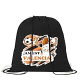 Mochila de algodón orgánico 100% con cordones | Saco multiusos ligero y reutilizable de 38x42 cm | Ideal para adultos y niños Futbol | Mochila tipo saco para gimnasio, colegio (Chica, Valencia)