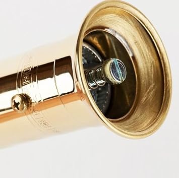 Luxury Alexander Brass Mill Salt and Pepper Grinders, 20.32 cm, Set of 2