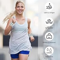 Tragbare Gewichtsmanschetten, 2 Stück Verstellbare Gewichte Silikonarmbänder, 4 lb Handgelenk Gewichte Set, Knöchelgewicht Set, für Yoga, Tanz, Aerobic, Walking(Grau) – Ansicht 5