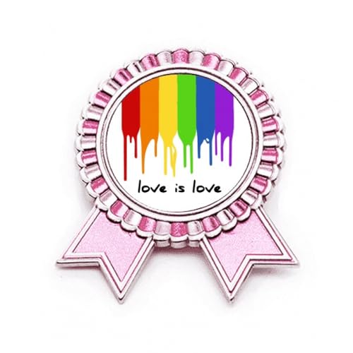 Médaille en métal arc-en-ciel et pin's LGBT de finition premium
