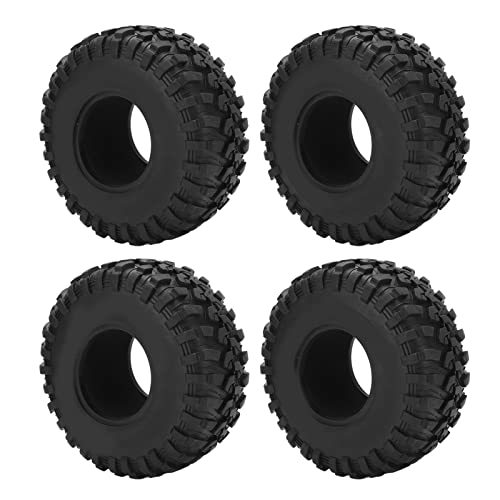 Dilwe Neumáticos de Coche RC, 4 Uds. Neumáticos de Goma RC Universal 130mm 2,2 Pulgadas 1/10 Neumáticos de Coche RC Actualización Parte Modelo Accesorios de Coche Juguetes y Juegos Cover
