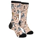 ACPPXF Cute Pitbull Dog Socks Funny Crew Dress Socks For Men Women