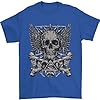 Heavy Metal Skull Rock Music Guitar Biker Mens T-Shirt 100% Cotton Red 4XL #5