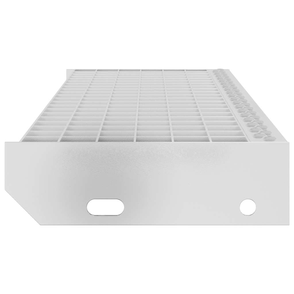 Griglia zincata 60 x 24 x 7 cm come singolo gradino in acciaio antiscivolo per interni ed esterni