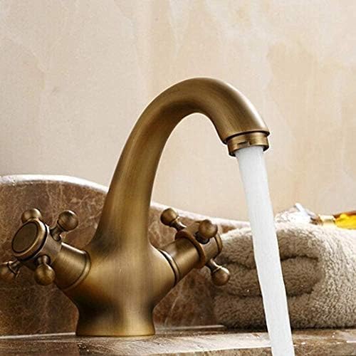 Kitchen Taps Tap Faucet Double Handle Crystal Gold Bathroom Basin Sink Antique