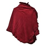 Bordeaux TOUTACOO, Poncho Cape aus Fleece - Damen 11-Bordeaux