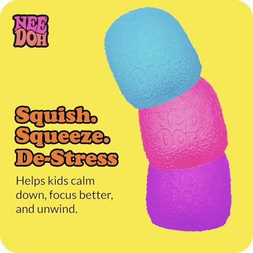 Schylling NeeDoh - Gumdrop - Soft Sensory Fidget Toy - Collectible Stress Balls - Assorted Colors 1 Pack