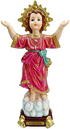 Miniatura 2 de Annie's Boutique Estatua del Niño Divino Estilo Brillante Niño Santo Estatua Niño Católico Jesús Jesús Escultura (9 pulgadas)