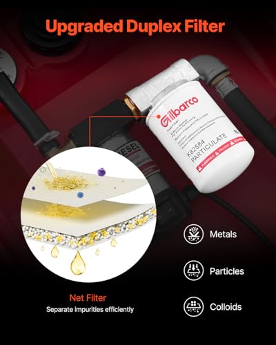 VEVOR Tragbarer Dieseltank 58 Gallonen Mobile Tankanlage, Rot Mobile Dieseltankstelle, 140 W Tankstation Dieseltank, 2600 RPM Transporttank, 12 V Automatik Pumpe, 4 m Schlauch Benzintank zum Betanken