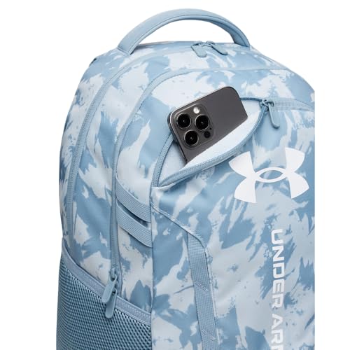 Image of Under Armour Unisex Hustle 6.0 Backpack, (034) Blue Fog / / White, One Size Fits Most