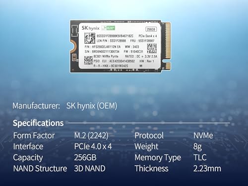 ElectroCookie M.2 NVMe SSD Kit for Raspberry Pi 5 – Includes PCIe M.2 HAT and 256GB SSD Drive - Thumbnail 4