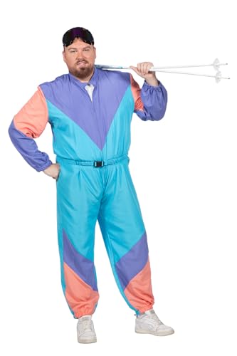 Combinaison de ski pour homme des années 80 rétro WILBERS & WILBERS 5209 carnaval