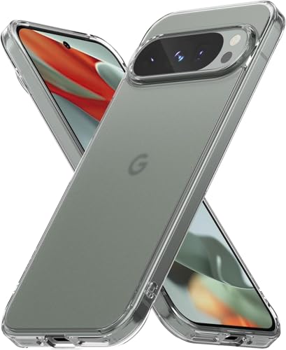 Image of REALCASE Silicone Google Pixel 9 Pro 5G Back Cover Case, Scratch Resistant Protective Crystal Clear Transparent Shock Proof Bumper Back Cover Case for Google Pixel 9 Pro 5G