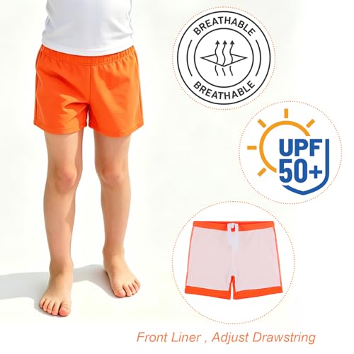 Image of TFJH E Kids Girls Board Shorts UV 50+ Sun Protection Swimsuits Swim Bottoms 3-12Years