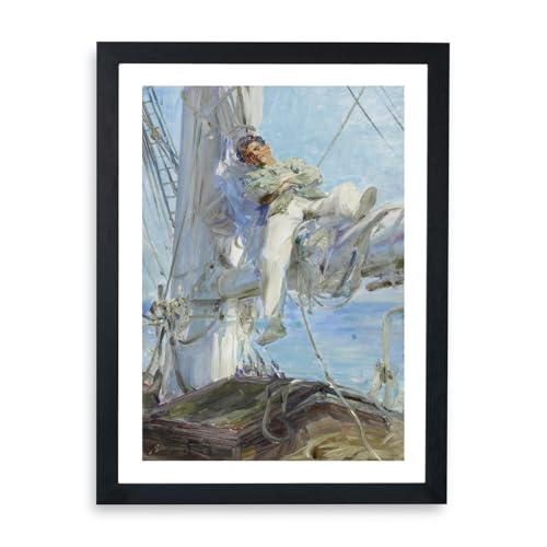 Affiche encadrée Sleeping Sailor par Henry Scott Tuke Spiffing Prints