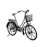 DECOMELODY Retro Fahrrad Modell aus Eisen Handwerk Schwarze Deko für Schreibtisch Kreative Geschenkidee für Fahrradfans und Geburtstagsdeko Stilvolle Wohnraumdekoration