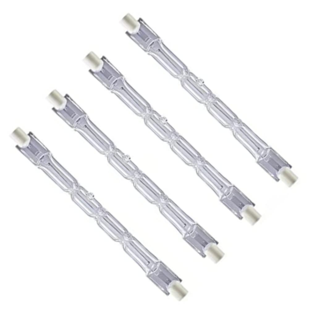 Royalux R7s Tungsten Linear Halogen Floodlight 230W (300W Equivalent) 2700K J118 Security Light Bulb 118mm Length Warm White Dimmable - 4 Pack (J118 230W)