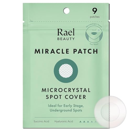 Rael patch contre l'acné aux microcristaux. Traitement efficace contre les taches d’acné au tea tree (1 paquet, 9 patchs)