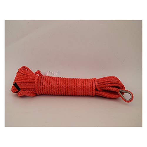 4mm rojo * 15m cuerda sintética, Cuerda Off Road, Torno de cable, ATV del torno línea, cuerda de remolque de coches,Alta Intensidad