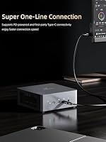 MINIS FORUM UM790 Pro Mini-PC AMD Ryzen 9 9 7940HS nur 5,2 GHz 32 GB DDR5 512 GB SSD mit AMD Radeon 780M, 4 X USB3.2, 2X USB4, 2X HDMI 2.1, 2X PCIe4.0, Wi-FI 6E /BT5.3, RJ45 2,5 G – Ansicht 7